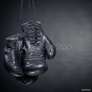 Picture of old boxing gloves